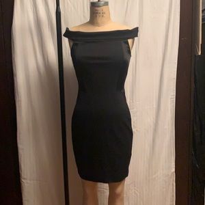 Halston Herritage off the shoulder dress.